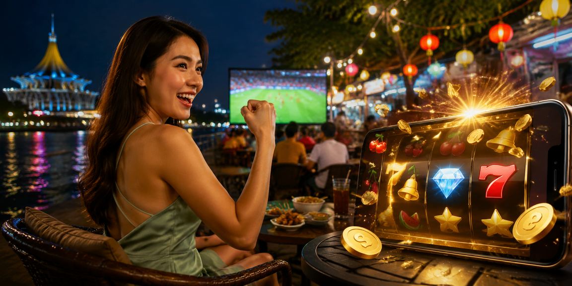Permainan slot bertemakan Kuching dengan gaya Melayu dan bonus menarik