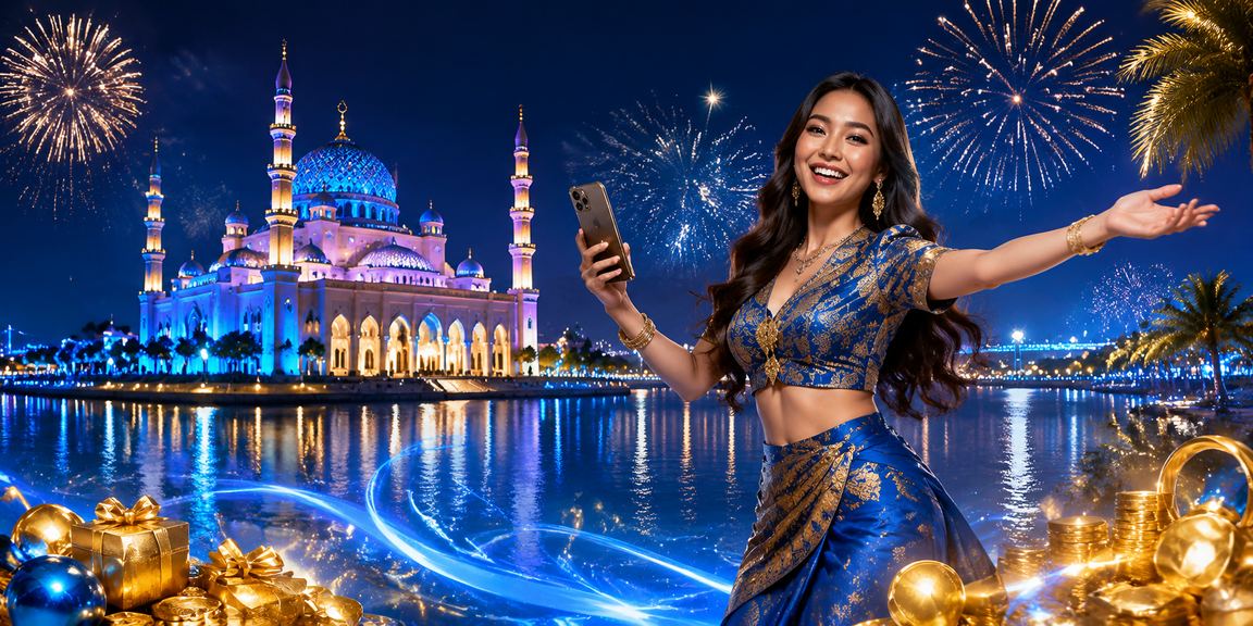 Pengguna mengakses platform vr46 melalui telefon pintar di Putrajaya
