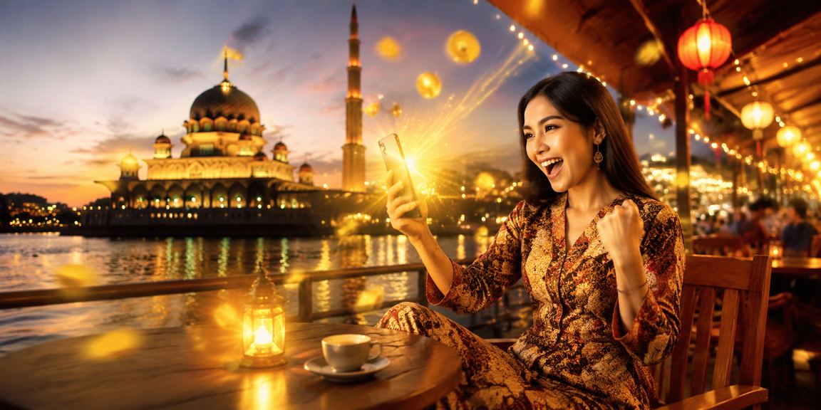Taruhan sukan berlatarbelakang Putrajaya dengan rekaan batik moden